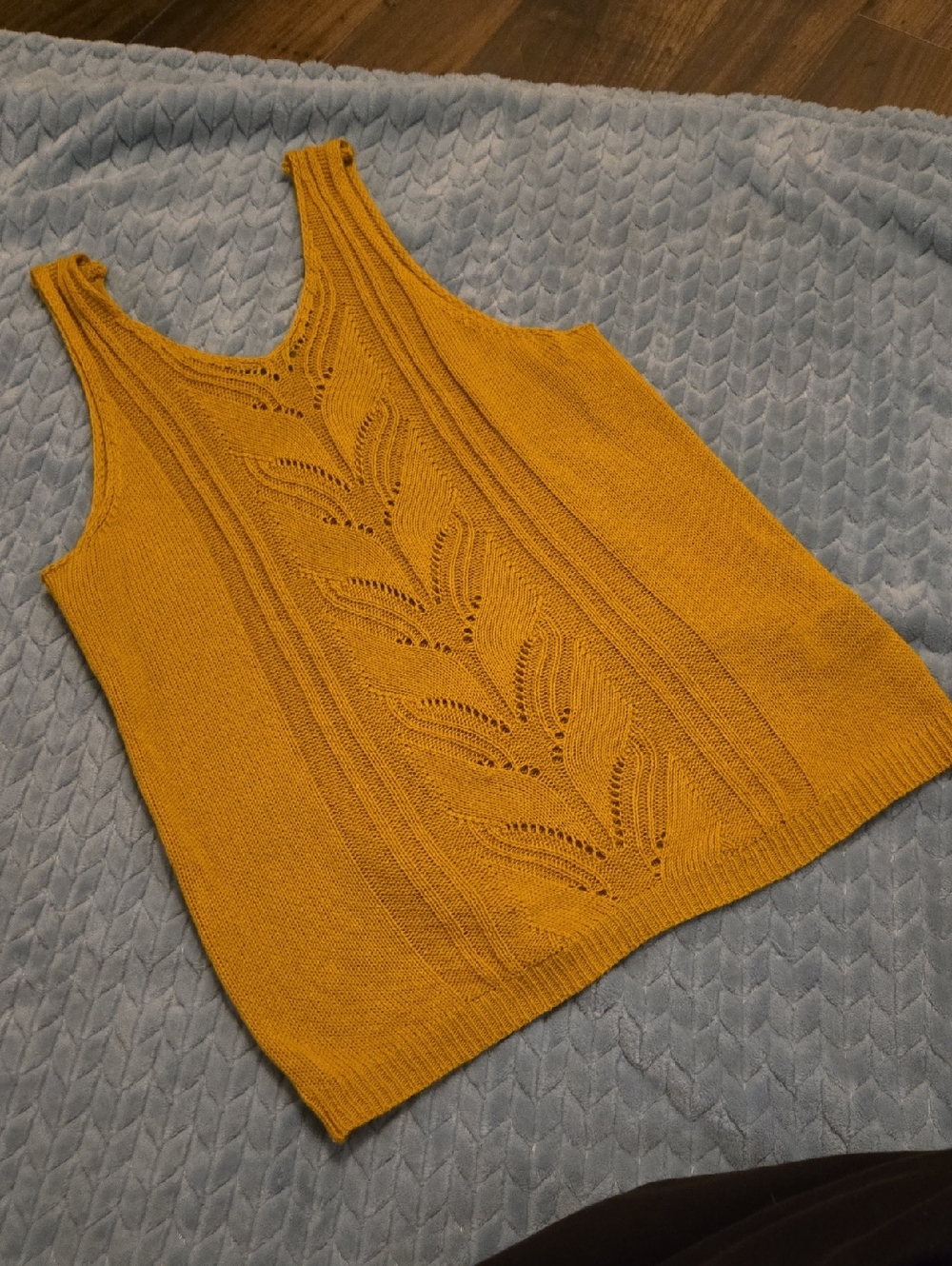 SHEIN Mustard Knit Tank Top
